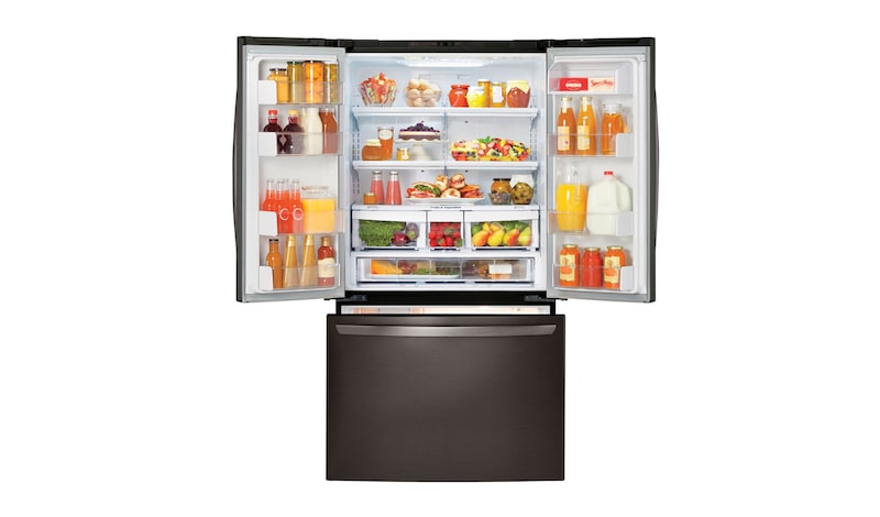 LG 36" Counter Depth French Door Refrigerator with Smart Cooling System, 21 cu.ft., LFC21776D