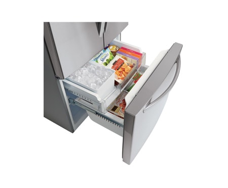 LG 30 Inch, 22 cu. ft. French Door Refrigerator with Multi-Air Flow Cooling, LFC22770ST