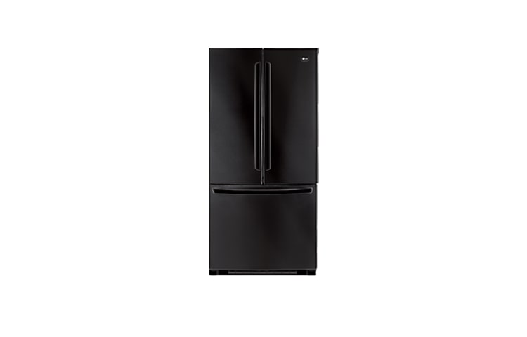 Front view of 33 Inch, 22.7 cu.ft. 3 Door French Door Refrigerator with Ice Maker LFC23760SB