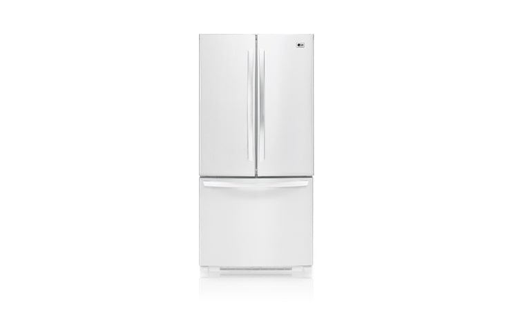 Front view of 33 Inch, 22.7 cu.ft. 3 Door French Door Refrigerator with Ice Maker LFC23760SW