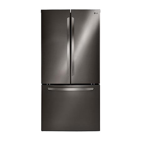 Lg black shop stainless steel fridge