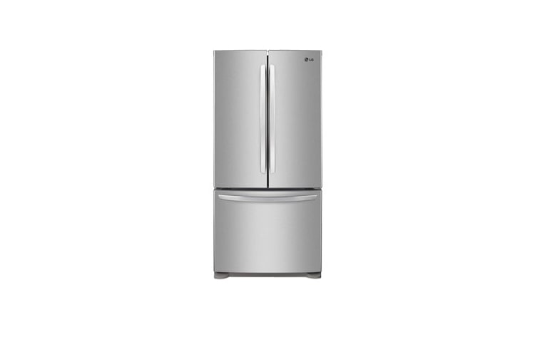 Front view of 33 Inch, 25 cu.ft. 3-Door French Door Refrigerator with Linear Compressor™ LFC25765ST