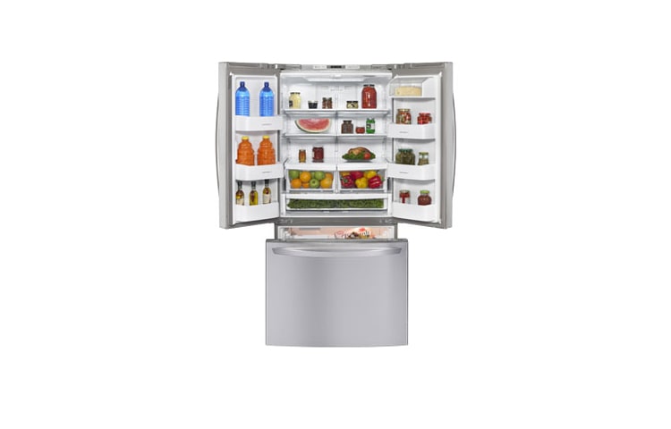 LG 33 Inch, 25 cu.ft. 3-Door French Door Refrigerator with Linear Compressor™, LFC25765SW