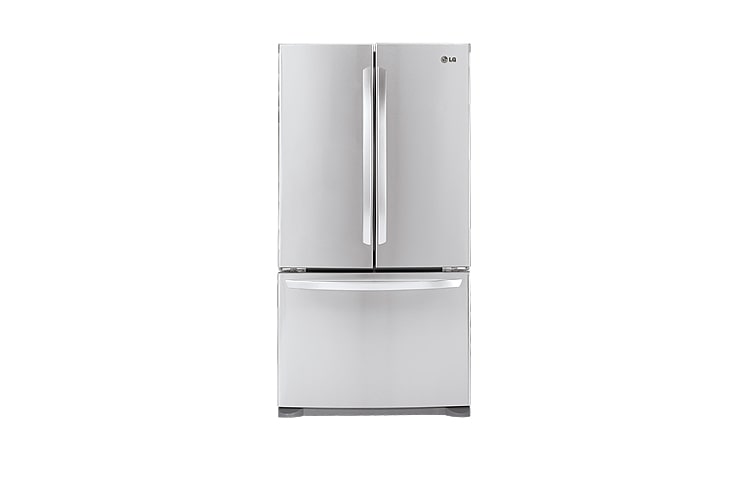 Front view of 36 Inch, 25 cu.ft. 3-Door French Door Refrigerator with Linear Compressor™ LFC25776ST