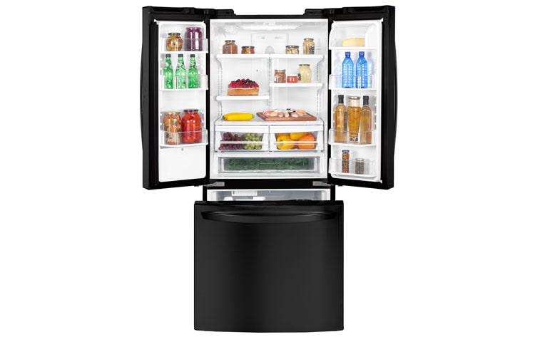 LG 30-inch, 20 cu.ft. French 3 Door Refrigerator with External Water Dispenser, LFD20786SB