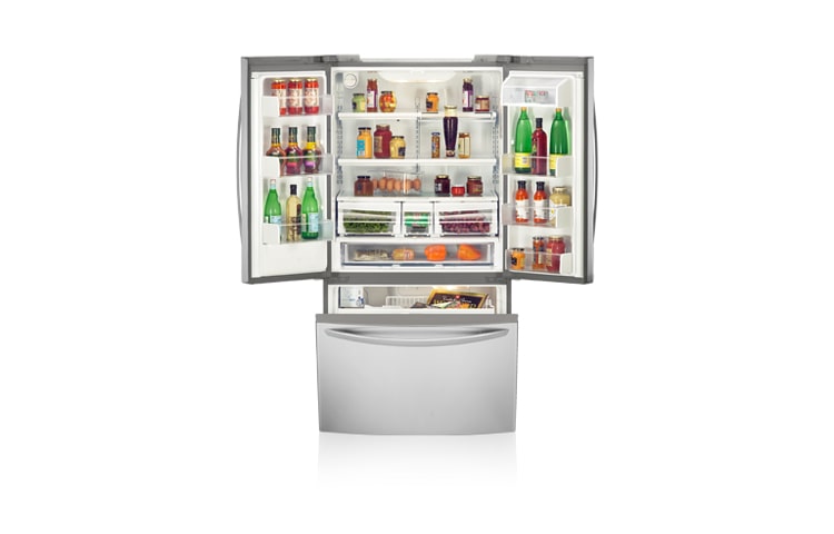 LG 3-Door French Door Refrigerator with External Water Dispenser (20.5 cu.ft.), LFD21870ST