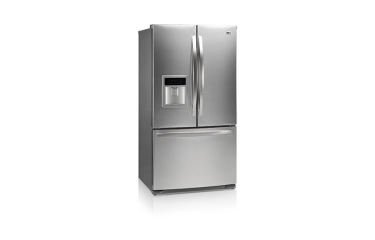 Front view of 3-Door French Door Refrigerator with External Water Dispenser (20.5 cu.ft.) LFD21870ST