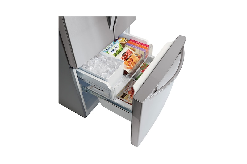 LG 30" French Door Refrigerator with Smart Cooling System, 22 cu. Ft., LFD22716ST