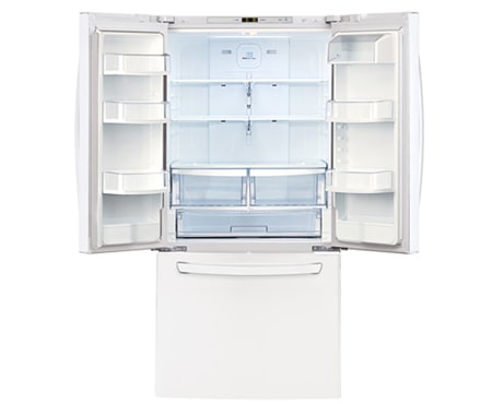 LG 30" French Door Refrigerator with Smart Cooling System, 22 cu. Ft., LFD22786SW