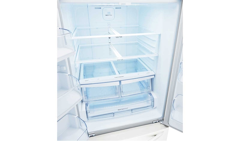 LG 30" French Door Refrigerator with Smart Cooling System, 22 cu. Ft., LFNS22520W