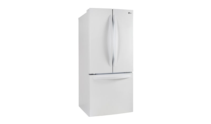 LG 30" French Door Refrigerator with Smart Cooling System, 22 cu. Ft., LFNS22520W