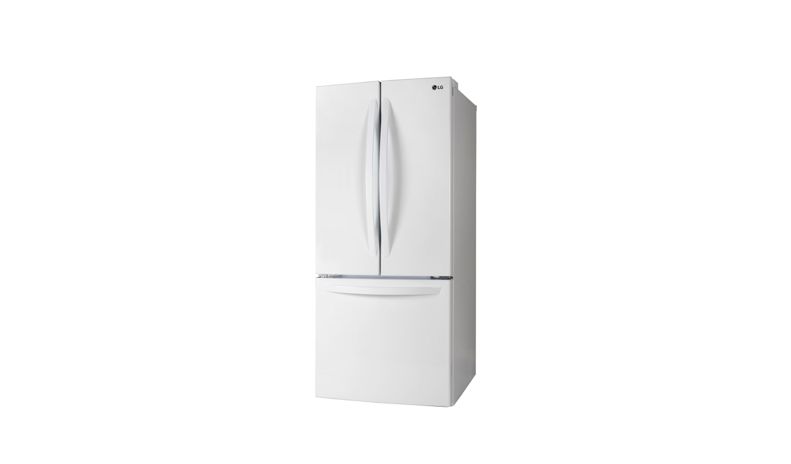 LG 30" French Door Refrigerator with Smart Cooling System, 22 cu. Ft., LFNS22520W