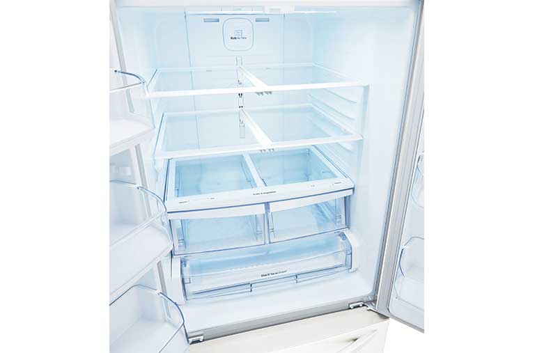 LG 30" French Door Refrigerator with Smart Cooling System, 22 cu. Ft., LFNS22520W