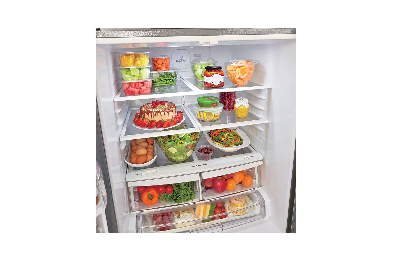 LG 30" French Door Refrigerator with Smart Cooling System, 22 cu. Ft., LFNS22530S