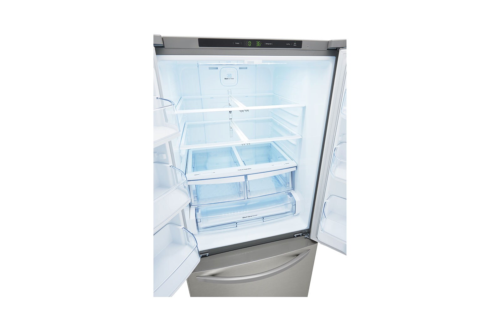 LG 30" French Door Refrigerator with Smart Cooling System, 22 cu. Ft., LFNS22530S