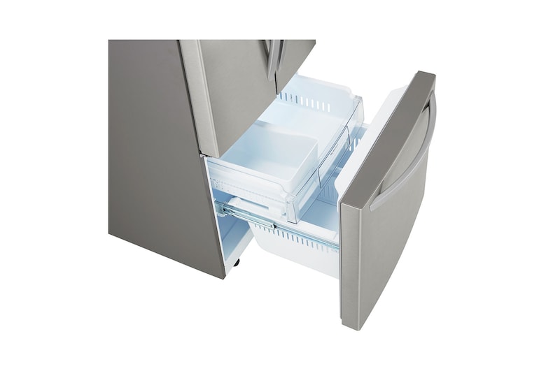LG 30" French Door Refrigerator with Smart Cooling System, 22 cu. Ft., LFNS22530S