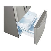 LG 30" French Door Refrigerator with Smart Cooling System, 22 cu. Ft., LFNS22530S