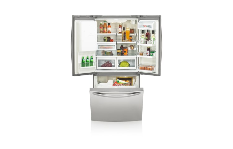 LG 3-Door French Door Refrigerator with Ice and Water Dispenser (22.6 cu.ft.), LFX23965ST