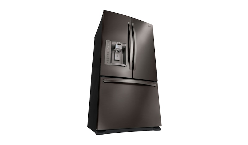 LG 36" Black Stainless Steel French Door Refrigerator with Slim SpacePlus™ Ice System, 27 cu. ft., LFX28968D