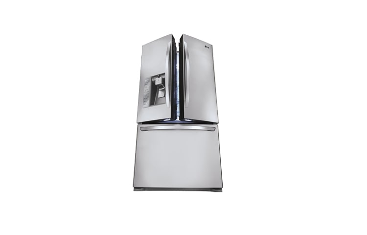 LG 36 Inch, 30.5 cu.ft. Super-Capacity 3-door French Door Refrigerator with BlastChiller™, LFX31935ST