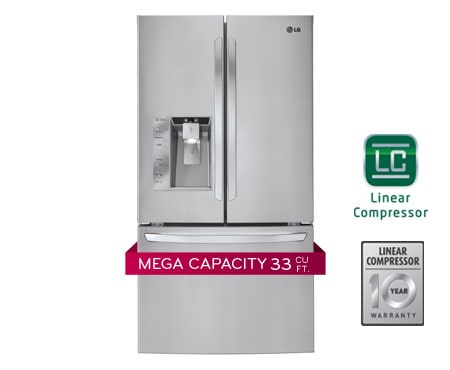 36 Inch MEGA capacity 32.5 cu. ft. French Door Refrigerator