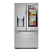 Front view of 36&#34; Counter Depth Smudge Resistant Refrigerator with InstaView® Door-in-Door® and Dual Ice Maker, 22 cu. Ft. LFXC22596S
