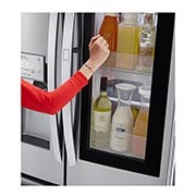 LG 36" Counter Depth Smudge Resistant Refrigerator with InstaView® Door-in-Door® and Dual Ice Maker, 22 cu. Ft., LFXC22596S