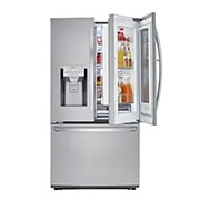 LG 36" Counter Depth Smudge Resistant Refrigerator with InstaView® Door-in-Door® and Dual Ice Maker, 22 cu. Ft., LFXC22596S