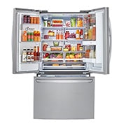 LG 36" Counter Depth Smudge Resistant Refrigerator with InstaView® Door-in-Door® and Dual Ice Maker, 22 cu. Ft., LFXC22596S