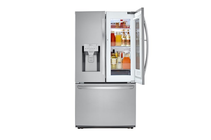 LG 36" Counter Depth Smudge Resistant Refrigerator with InstaView® Door-in-Door® and Dual Ice Maker, 22 cu. Ft., LFXC22596S