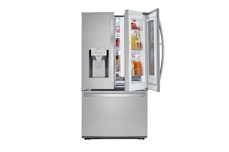 LG 36" Counter Depth Smudge Resistant Refrigerator with InstaView® Door-in-Door® and Dual Ice Maker, 22 cu. Ft., LFXC22596S