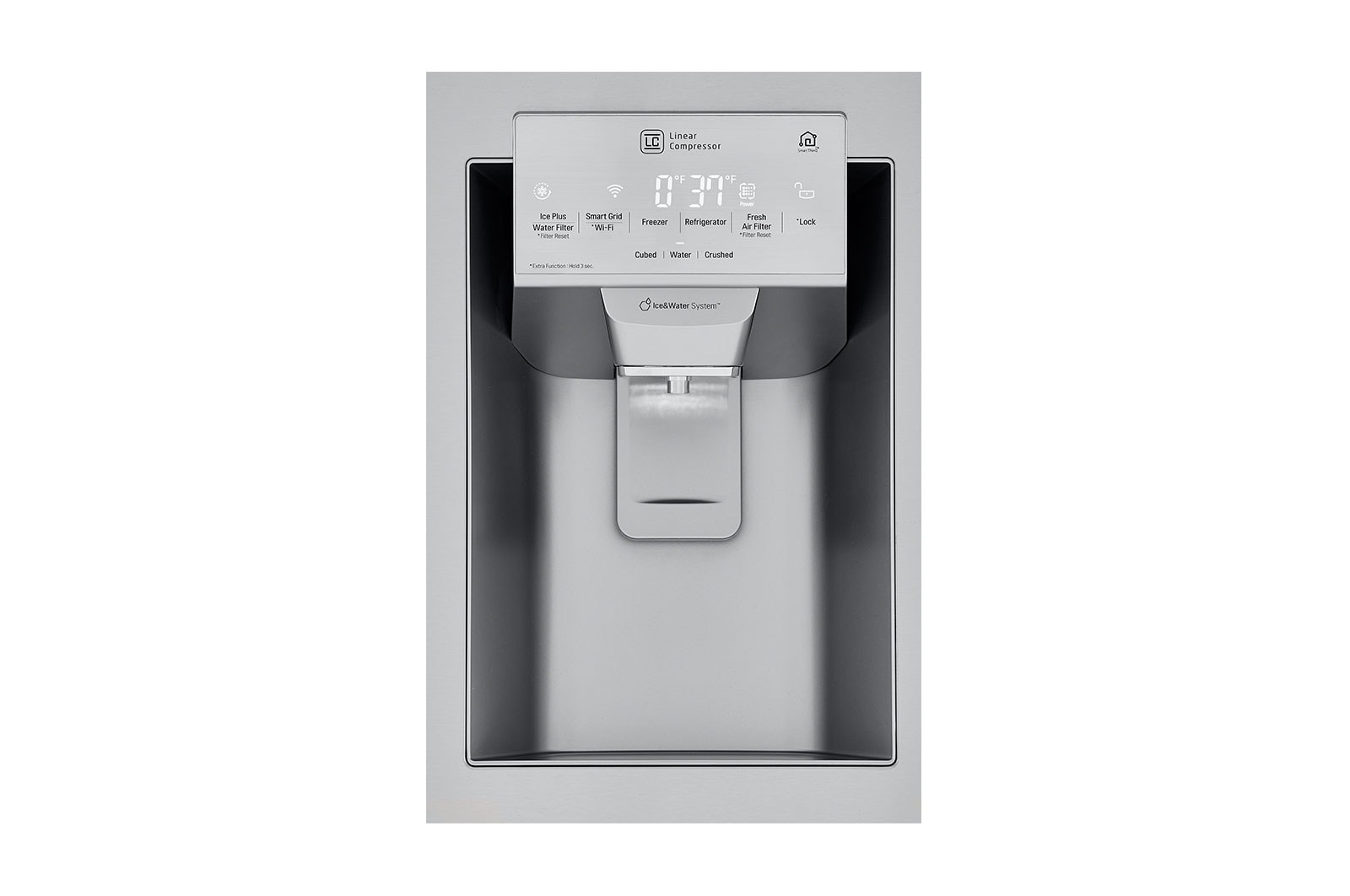 LG 36" Counter Depth Smudge Resistant Refrigerator with InstaView® Door-in-Door® and Dual Ice Maker, 22 cu. Ft., LFXC22596S