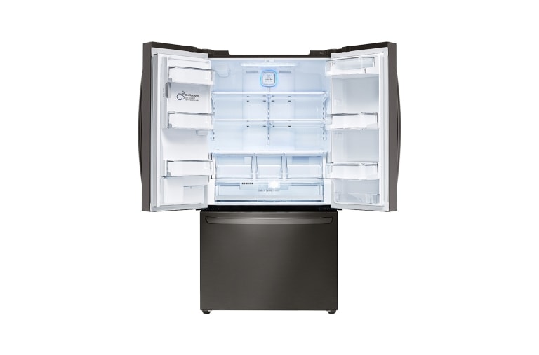 LG 36" Black Stainless Steel Counter Depth French Door Refrigerator, 24 cu.ft., LFXC24726D