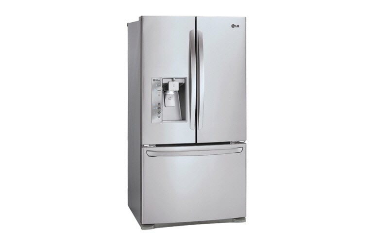 LG 36" Counter Depth French Door Refrigerator with Slim SpacePlus™ Ice System, 24 cu.ft., LFXC24726S