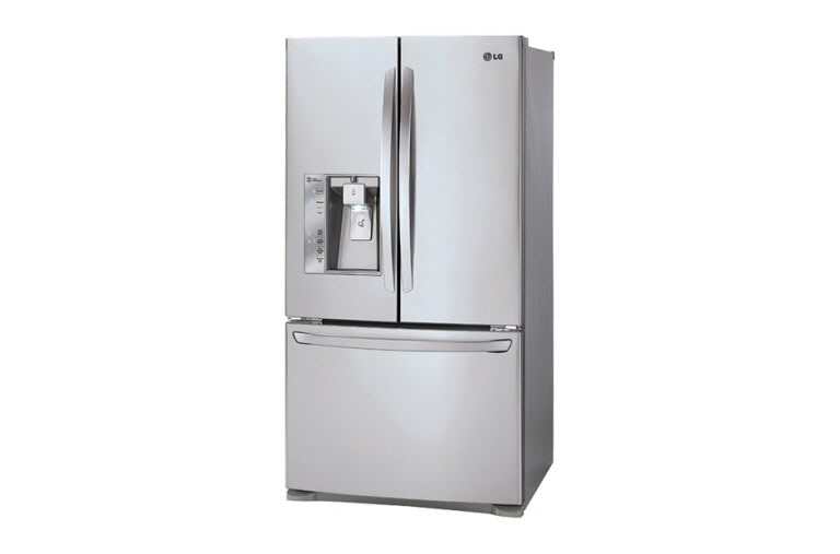 LG 36" Counter Depth French Door Refrigerator with Slim SpacePlus™ Ice System, 24 cu.ft., LFXC24726S