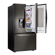 LG 36" Black Stainless Steel Counter Depth French Door Refrigerator with InstaView™ Door-in-Door®, 24 cu.ft. , LFXC24796D