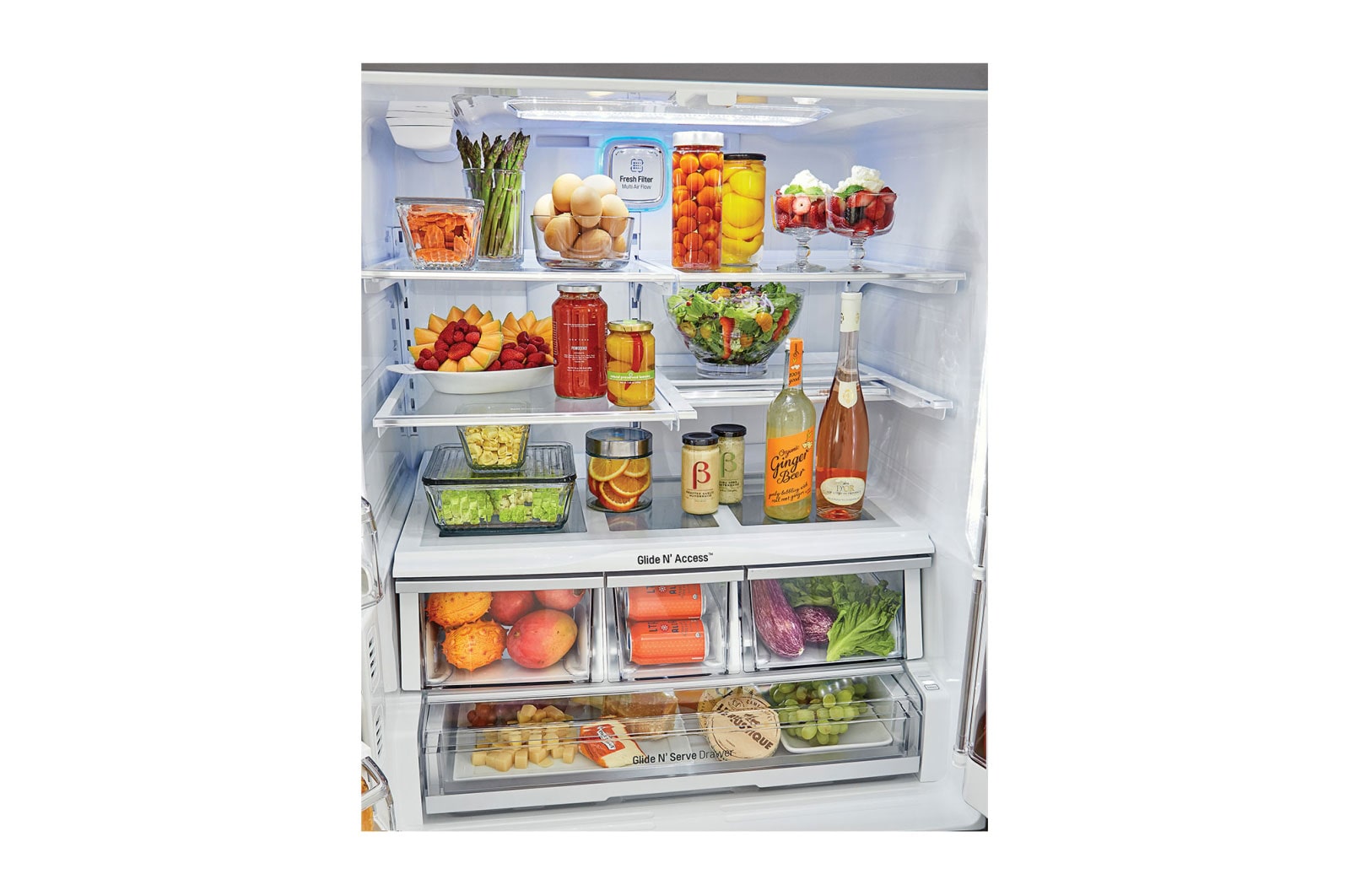 LG 36" Counter Depth French Door Refrigerator with Instaview™ Door-in-Door®, 24 cu.ft., LFXC24796S