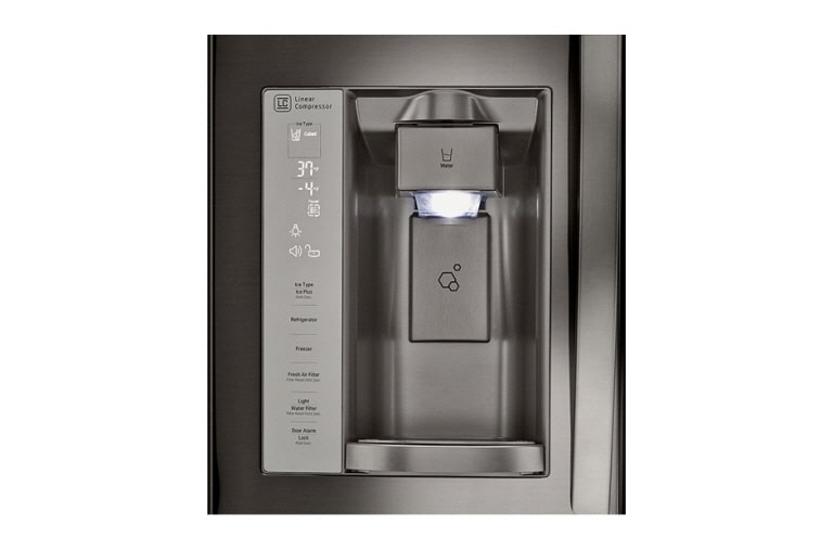 LG 33" Black Stainless Steel French Door Refrigerator, 24 cu.ft., LFXS24623D