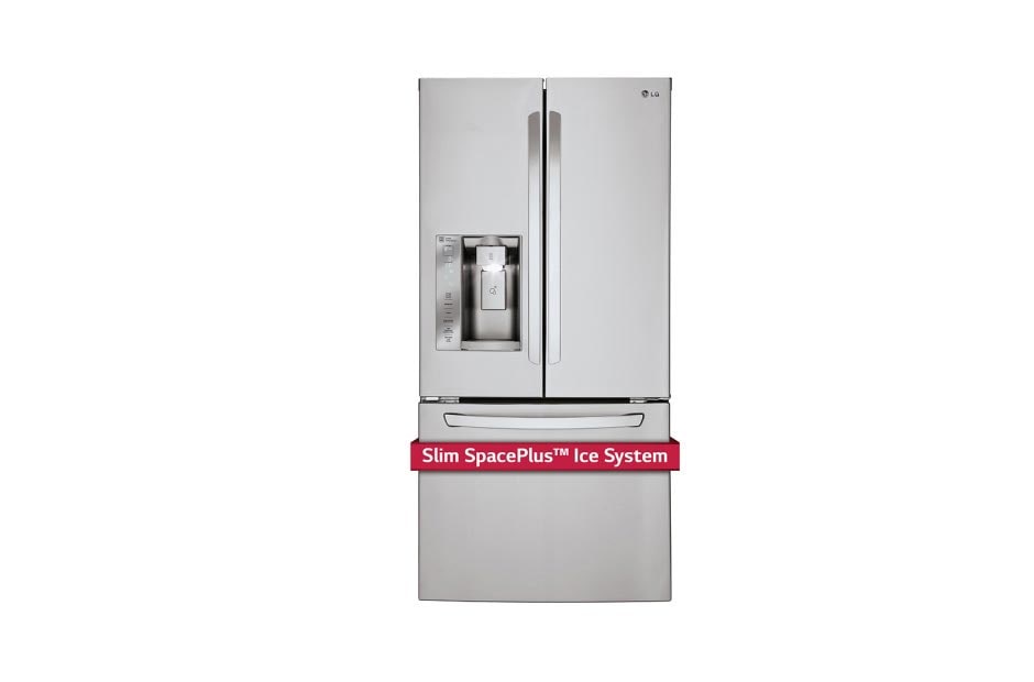 33" French Door Refrigerator with Slim SpacePlus™ Ice System, 24 cu.ft. LFXS24623S LG CA