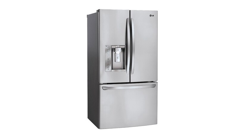 LG 33" French Door Refrigerator with Slim SpacePlus™ Ice System, 24 cu.ft., LFXS24623S