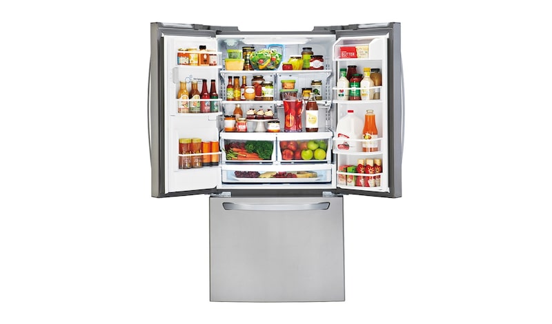 LG 33" French Door Refrigerator with Slim SpacePlus™ Ice System, 24 cu.ft., LFXS24623S