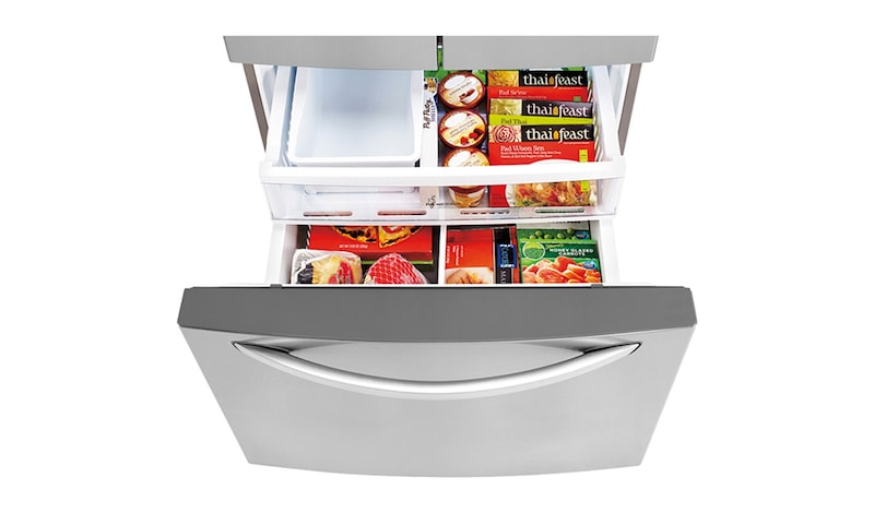 LG 33" French Door Refrigerator with Slim SpacePlus™ Ice System, 24 cu.ft., LFXS24623S