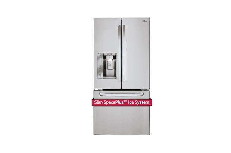 Front view of 33&#34; French Door Refrigerator with Slim SpacePlus™ Ice System, 24 cu.ft. LFXS24623S
