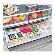LG 36" Smudge Resistant Refrigerator with Door-in-Door®, WiFi connectivity and Dual Ice Makers, LFXS26566S