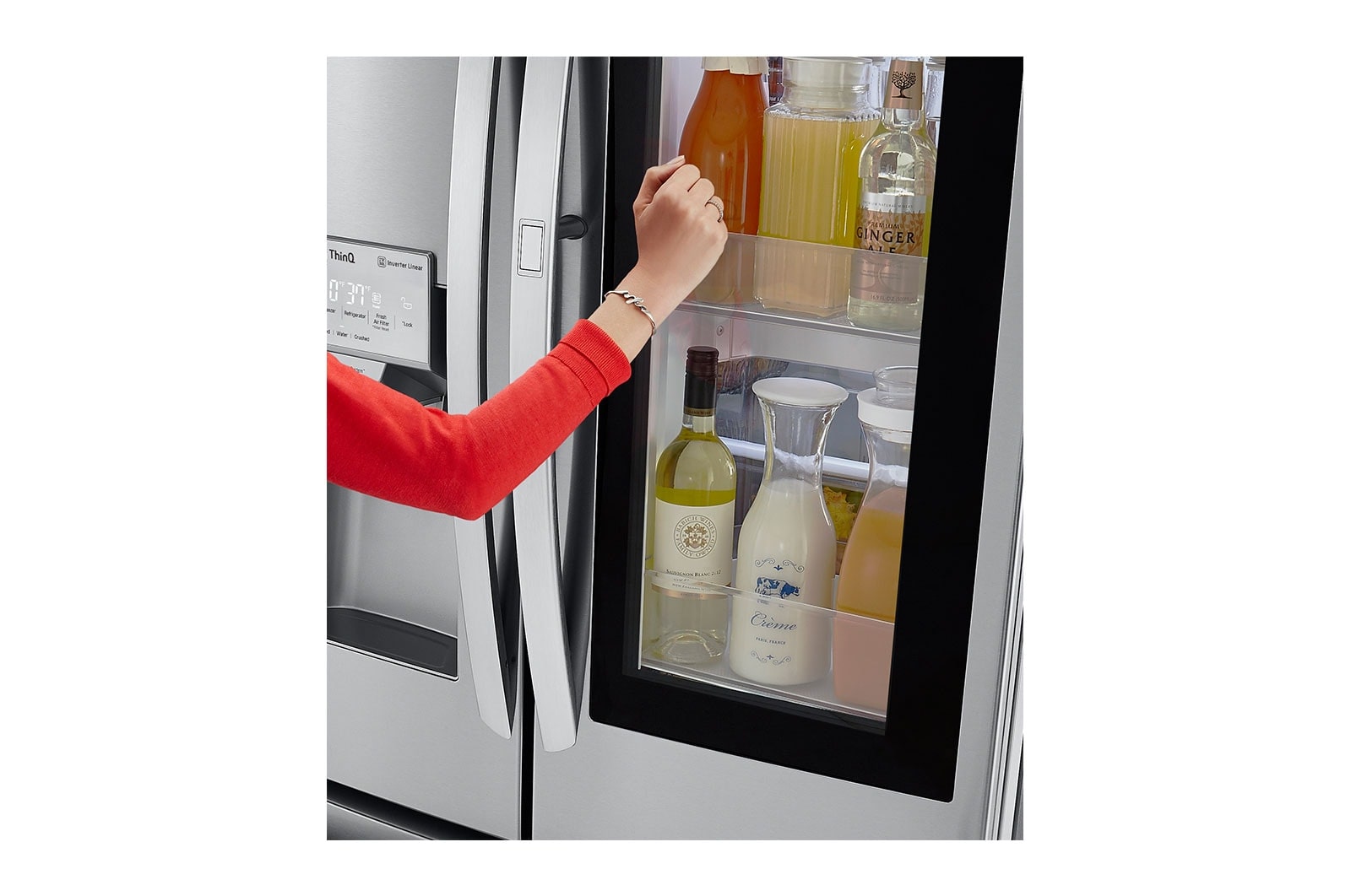 LG 26 cu. ft. Smart wi-fi Enabled InstaView™ Door-in-Door® Refrigerator, LFXS26596S