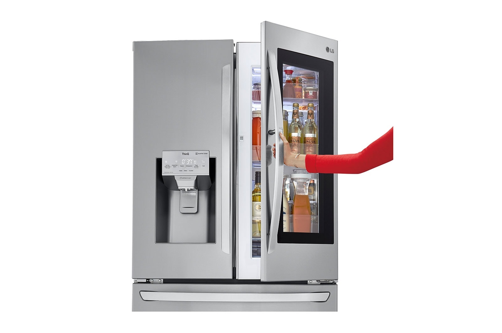 LG 26 cu. ft. Smart wi-fi Enabled InstaView™ Door-in-Door® Refrigerator, LFXS26596S