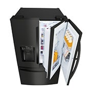 LG 36″ Matte Black French Door Refrigerator with Door-in-Door®, 28 cu.ft., LFXS28566M