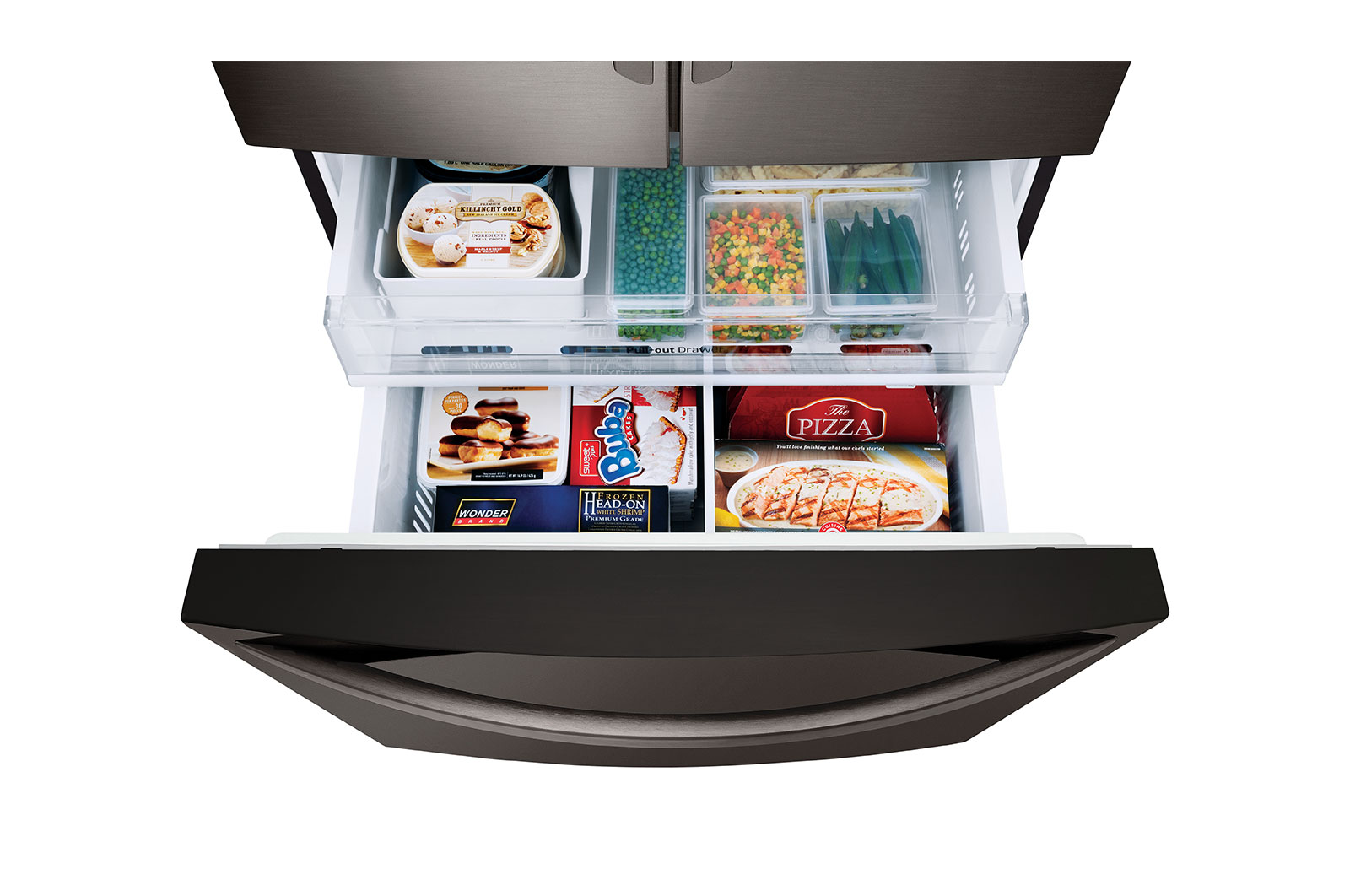 LG 36" Black Stainless Steel French Door Refrigerator, 28 cu.ft., LFXS28968D