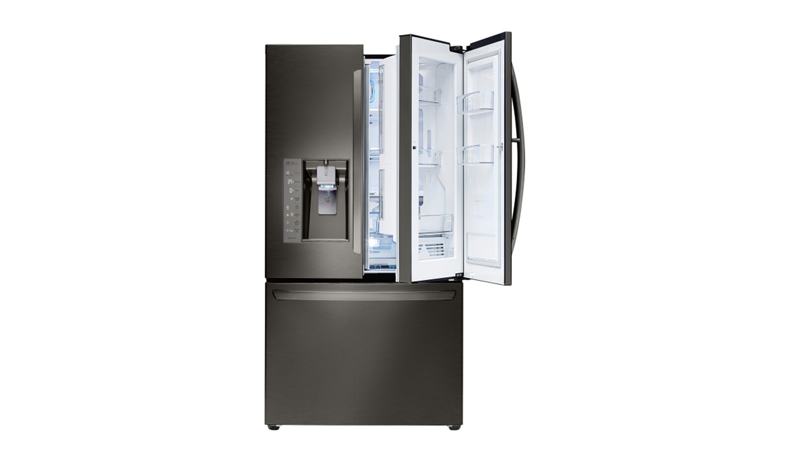 LG 36" Black Stainless Steel French Door Refrigerator with Door-in-Door®, 30 cu.ft., LFXS30766D