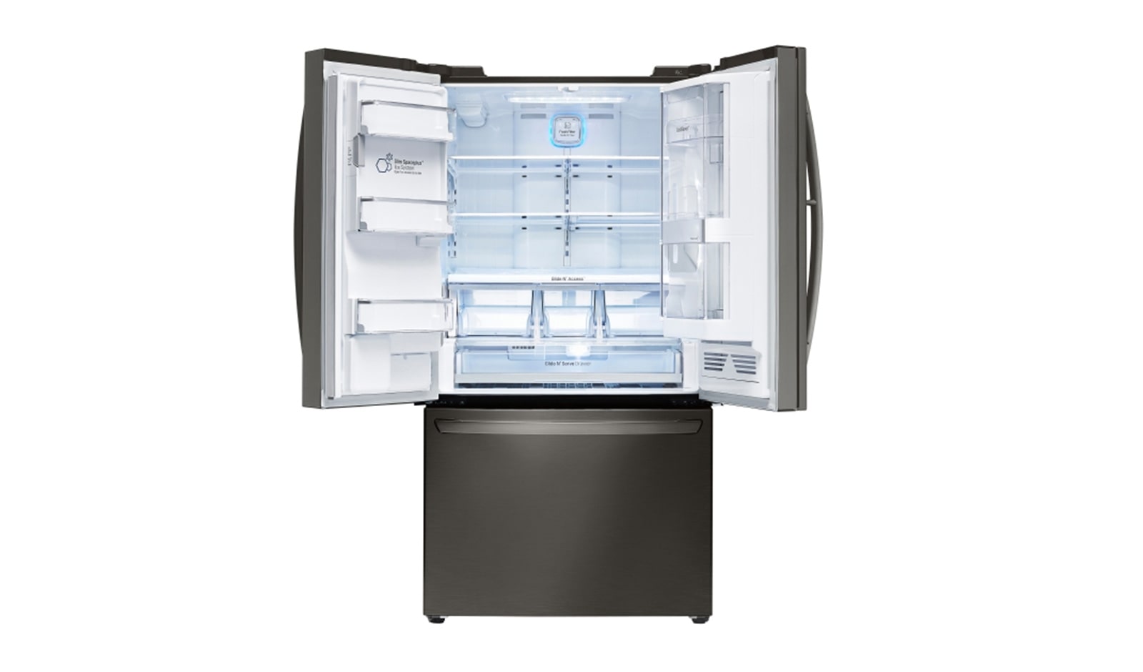 LG 36" Black Stainless Steel French Door Refrigerator with Door-in-Door®, 30 cu.ft., LFXS30766D